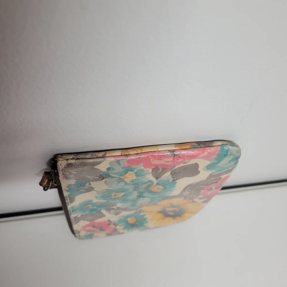 Patricia Nash Cassini Floral Leather Wristlet.